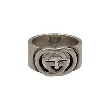 Gucci Anello Logo GG Argento