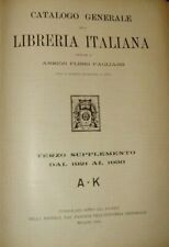 Catalogo Generale Della Libreria Italiana - Attilio Pagliarini - Ed. Associaz...
