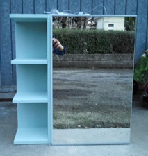 Specchiera bagno pensile 2 ante con ripiano specchio incluso 