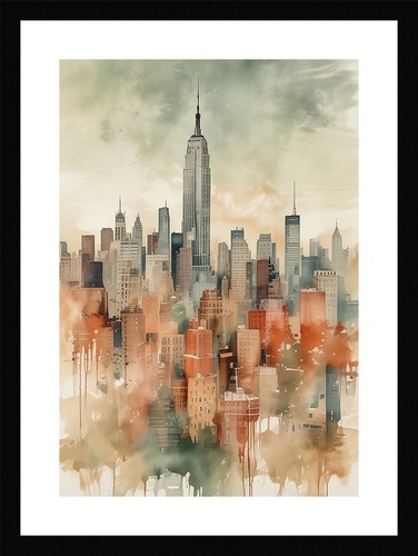 Quadro moderno skyline new - moderno,