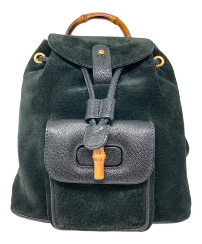 Gucci zaino vintage bambù - gucci,
