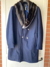 DISTRETTO 52 -  CAPPOTTO BLU TAGLIA 52 - PARI AL NUOVO