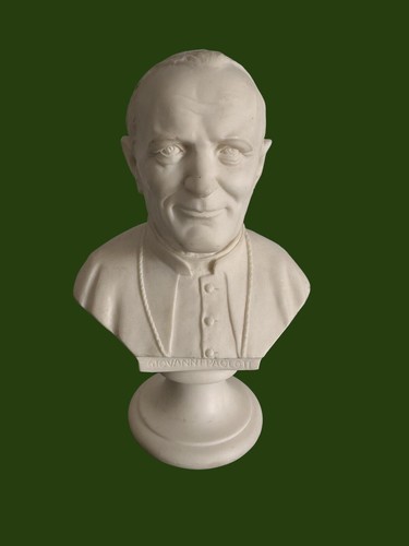 Pope john paul bust - pope, 9”