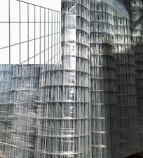 25m Rotolo Rete Metallica Zincata Elettrosaldata H120 Maglia 5x7,5cm RECINZIONE