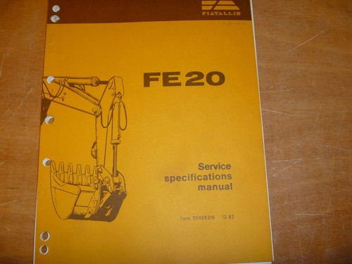 Fiat allis fe20 escavatore - fe20,