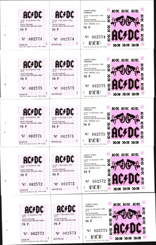 5 x biglietti concerto - ac/dc,