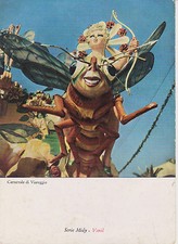 E261-CARNEVALE DI VIAREGGIO -CARRO MASCHERATO 1963-PUBBLICITA' DE CONFETTI VANIL