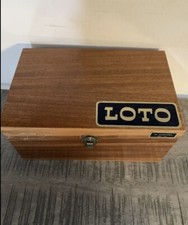 Antica Scatola in Legno Verniciato – Gioco del Lotto – Made in France Collezione