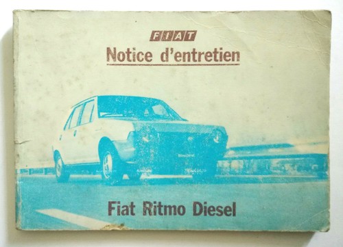 Fiat ritmo diesel - ritmo, notice