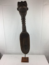 Cucchiaio cerimoniale Africa arte tribale Dan Costa d'Avorio antico supporto Wakémia