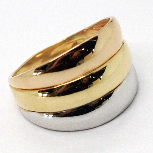 Anello oro giallo bianco - anello,