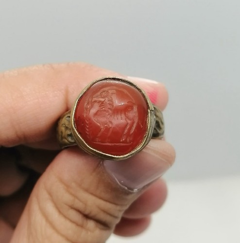 Anello corniola romana - corniola,