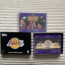Kobe Bryant 2007-08 Topps Lakers Set Completo Squadra 60° Anniversario Color Match