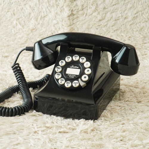 Telefono retrò moderno - , nero