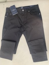 Jeans uomo Tramarossa Leonardo con zip e zip colore nero taglia 36.