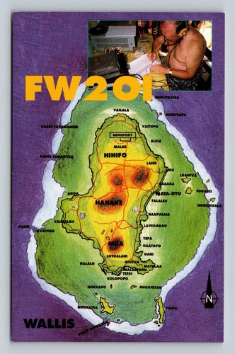 Ham radio qsl fw201 wallis - ham,