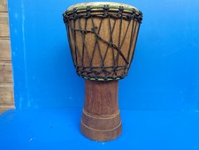 Originale Djembe Africano 54cm Tamburo Carichi Pesanti A Legno Grezzo Etnico