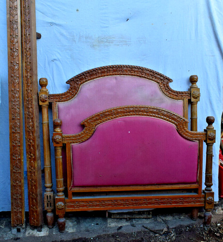 Antico letto legno - antico,