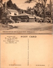 Cartolina Woodland Rest Bar Grill Old Saw Mill River Road Ardsley NY