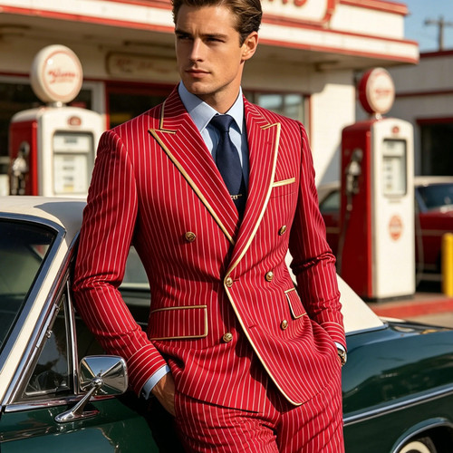 Blazer uomo gessato