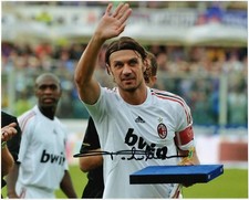 Paolo Maldini Autografo Coa Sport Foto Autografata Ultima Partita Last Match
