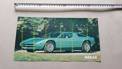 Maserati merak 3000 - maserati, depliant