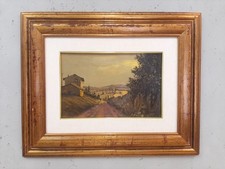 DIPINTO AD OLIO SU TELA DI SCUOLA LABRONICA FIRMATO LUCIANO TORSI 1972