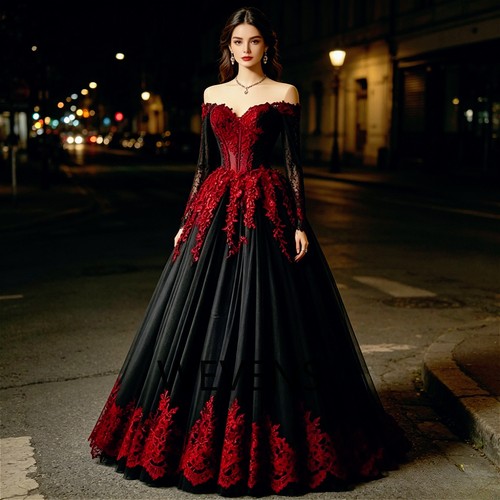 Abiti sposa gotici neri - neri, e