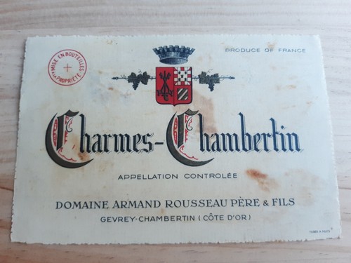 étiquette vin charmes - vin,