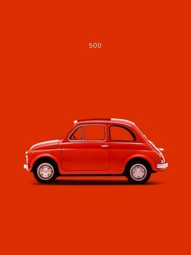 Poster fiat 500 classica - poster,