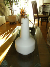 Lampadario vintage vetro opalino  gancio a ragno anni '60