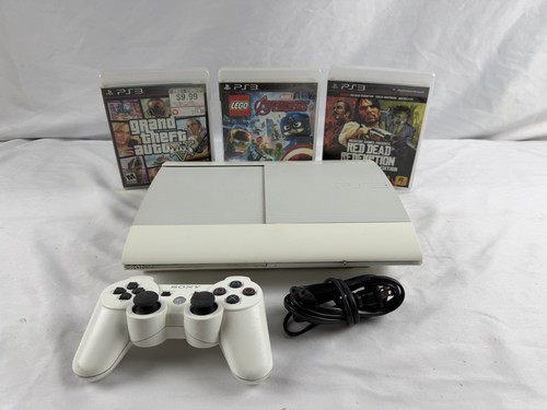 Sony playstation white 500gb - 3,