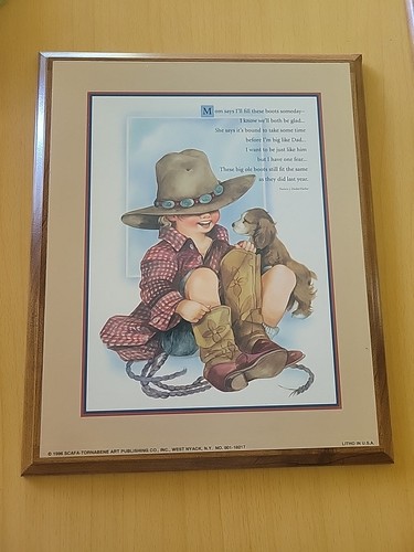 Targa parete vintage cowboy - da,