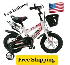 Bicicletta 16" per bambini ragazzi e ragazze da 3 a 13 anni con freno a mano 16 pollici 3 colori 🤱regalo