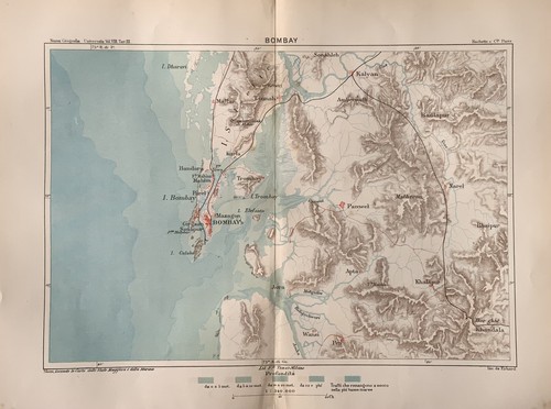 Stampa antica india bombay - stampa,