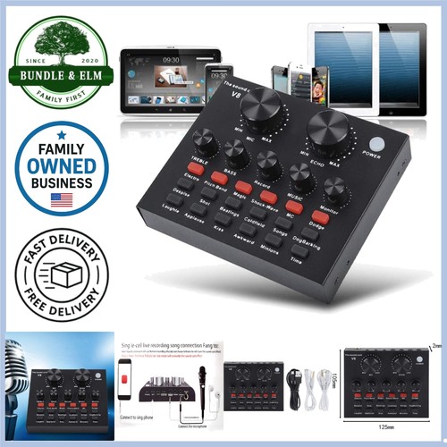 Karaoke sound card usb - v8,