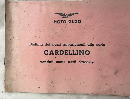 Moto guzzi cardellino distinta - moto,
