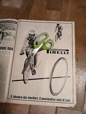 PIRELLI TUBOLARE BICICLETTA DA CORSA=PUBBLICITA anno 1952=misure cm 36x27