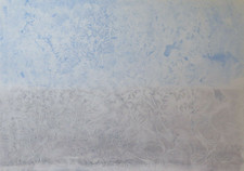 100x70 cm QUADRO ASTRATTO DIPINTO CON TECNICA DEL GELO VINTAGE ANNI 80 P33.4