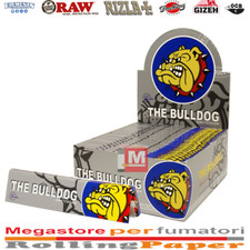Cartine The Bulldog Argento Lunghe Silver King Size Slim 25 Libretti