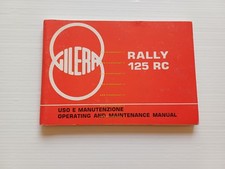 Gilera Rally 125 RC 1987 manuale uso manutenzione libretto istruzioni originale