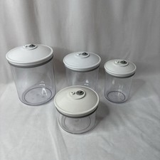 FoodSaver Set di 4 Bidoni Sottovuoto Lumaca Trasparente 80/50/25 Oz