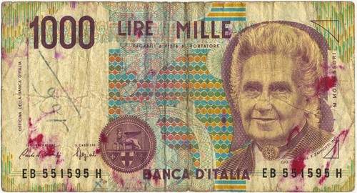 Banconota mille 1000 lire - banconota,