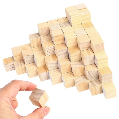 130 cubi legno naturale - cubi,