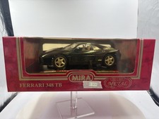 MIRA 6101 Ferrari 348 TB Die Cast METALLO nero 1:18 in confezione originale raro (E908)