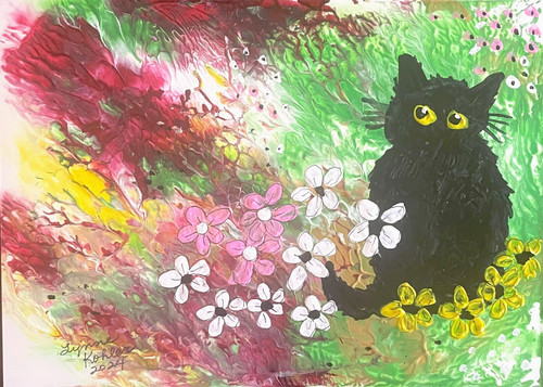 Quadro originale 5x7 giardino - originale,