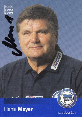 Hans meyer hertha - bsc, berlino