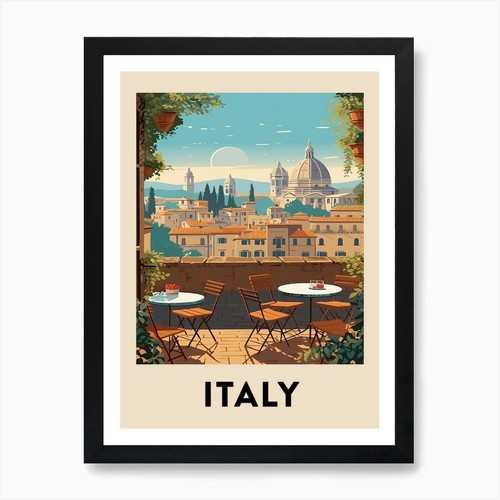 Poster vintage viaggio - poster, italia