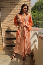 Abito lungo kimono bianco pura