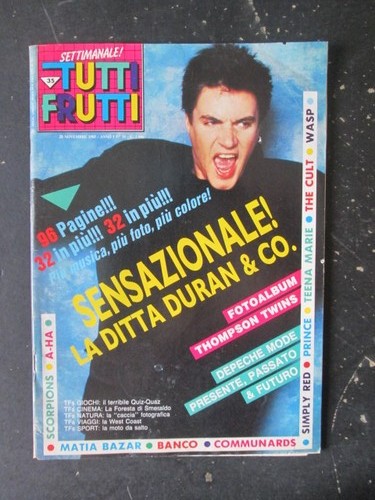 Tutti frutti 1985 - 35, thompson